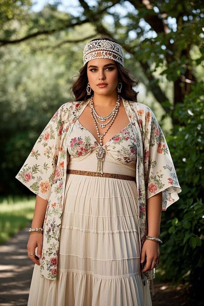 Tiered Skirts & Kimonos