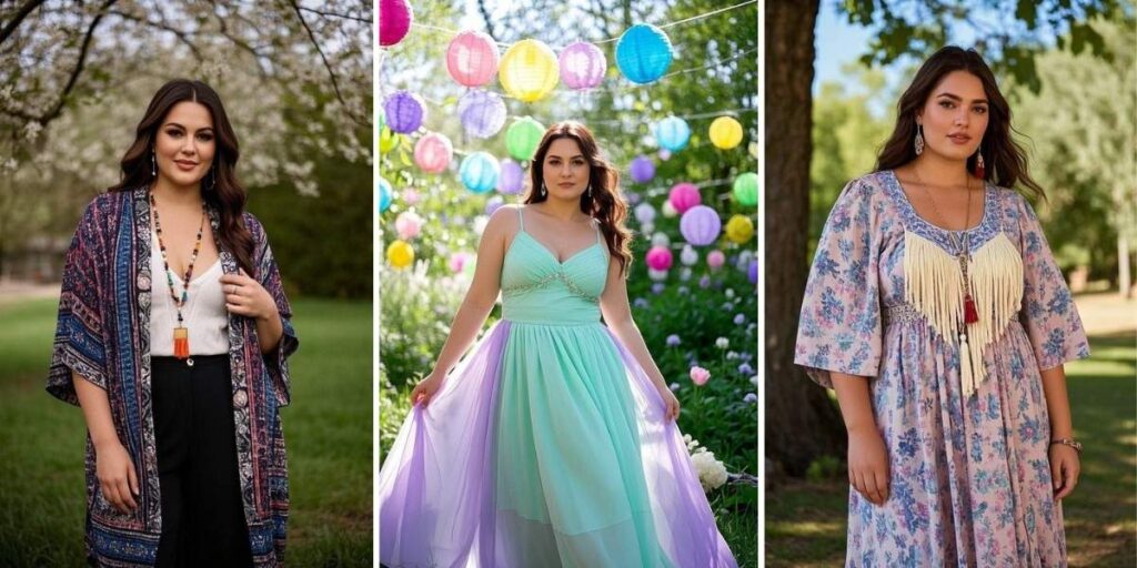 Boho Style Outfit Ideas for Plus Size Women This Spring 2025