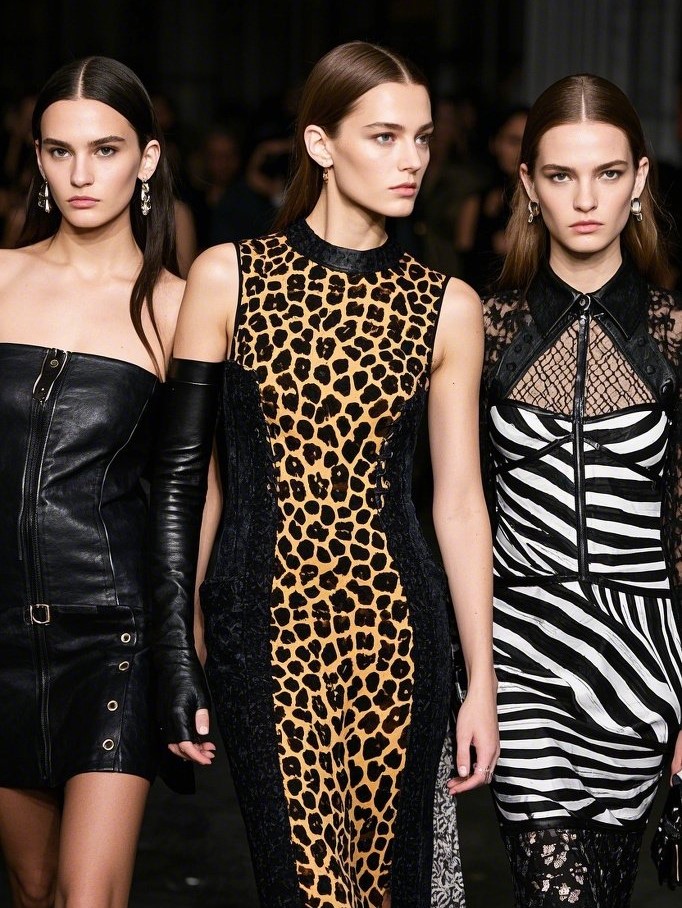 8. Animal Print and Mixed Media Designs