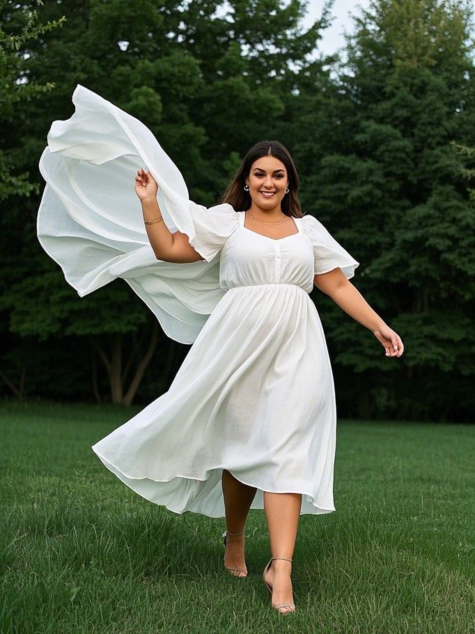 2. Flowy Fabrics that Work With, Not Against, Your Curves