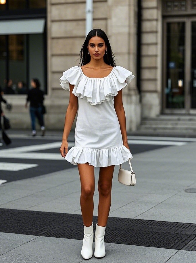 6. The Ruffled Mini Dress