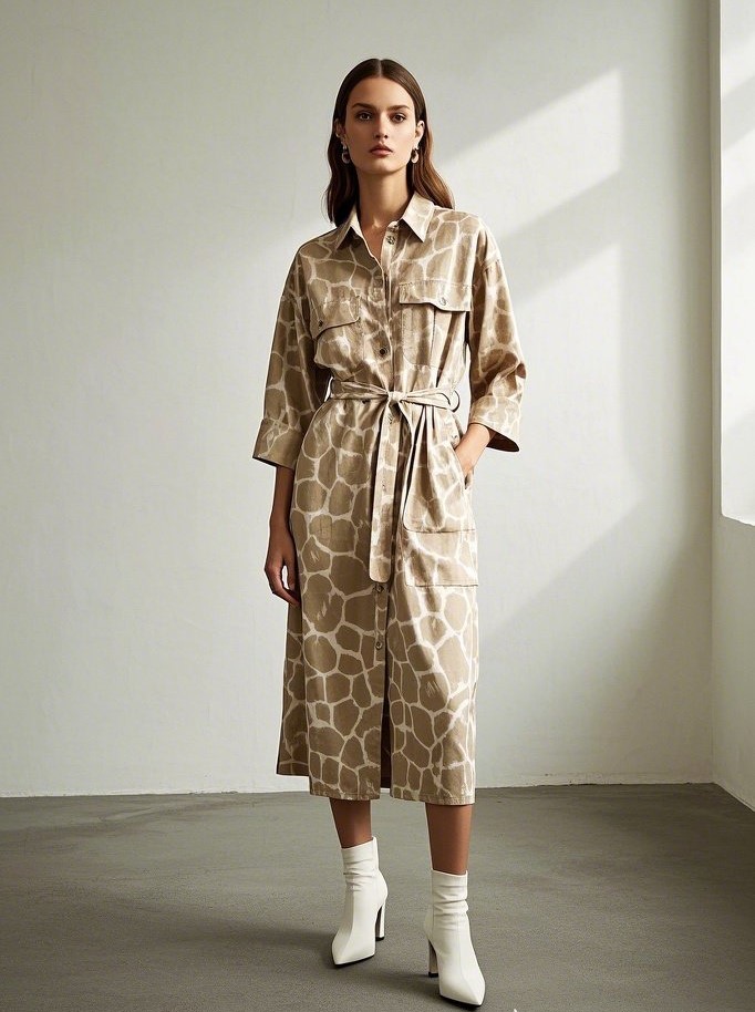 6. The Shirt Dress Revival: Animal Print Edition