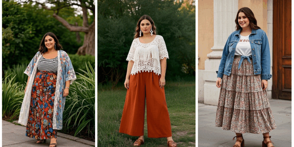 Easy Boho Outfit Ideas for Plus Size Women This Spring 2025