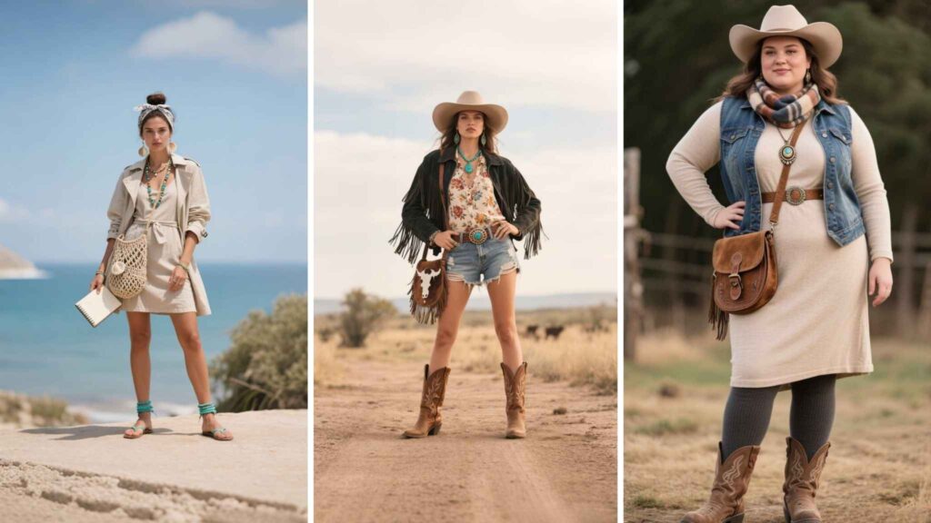 Desert Dreamers: 10 Ultimate Boho Cowgirl Outfits