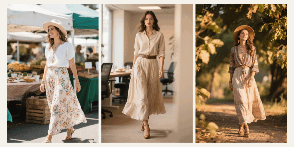 10 Boho Maxi Skirt Outfits to Elevate Your Style