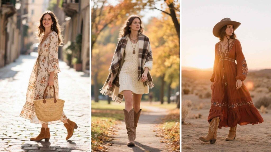 What Boots to Wear with a Boho Dress?
