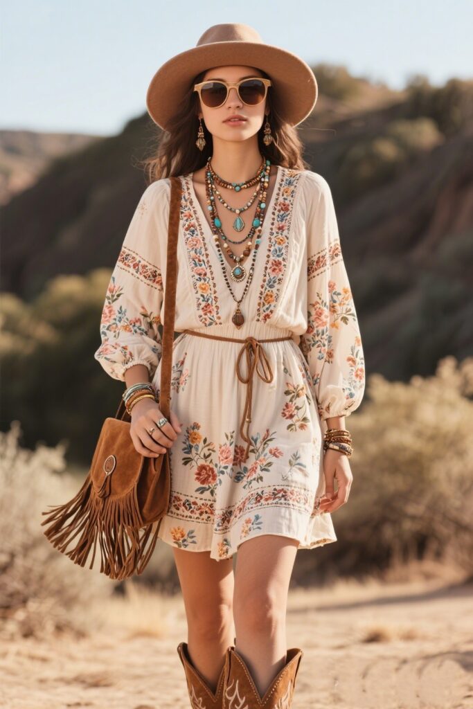 ✅ For a Boho Look: