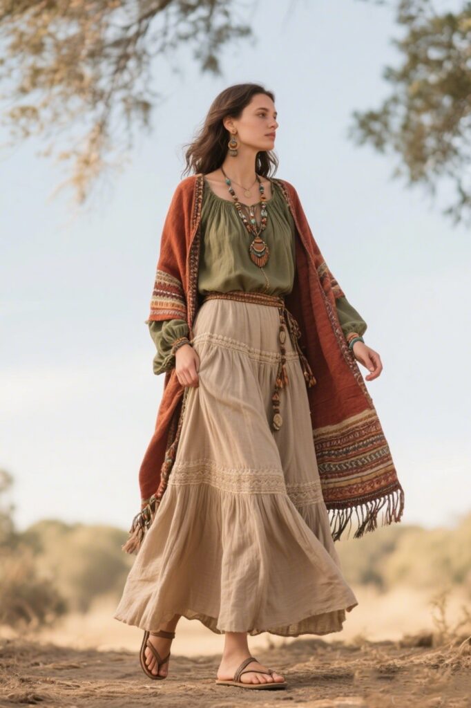 ✅ For a Bohemian Look: