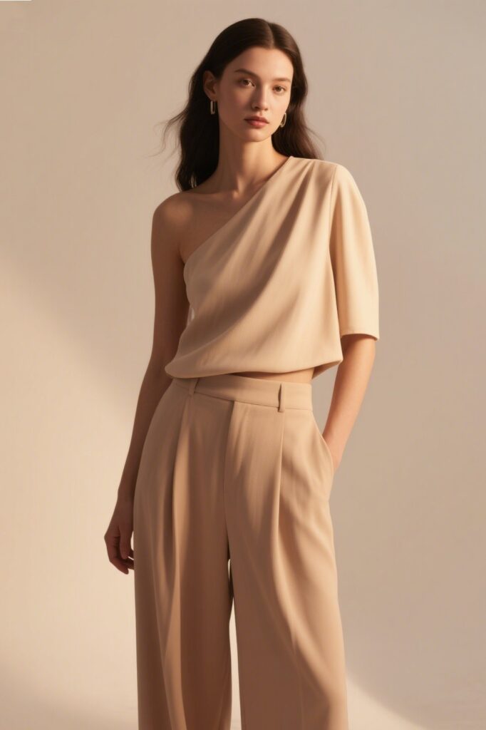 4. Off-Shoulder or One-Shoulder Tops: Feminine Flair