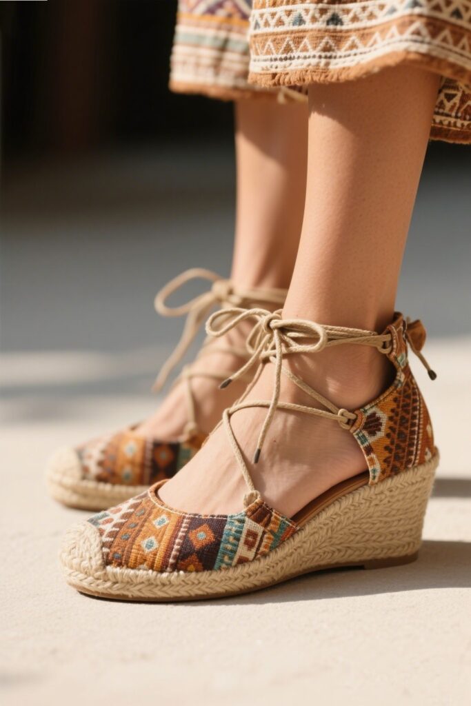 3. Espadrilles: Boho Summer Vibe
