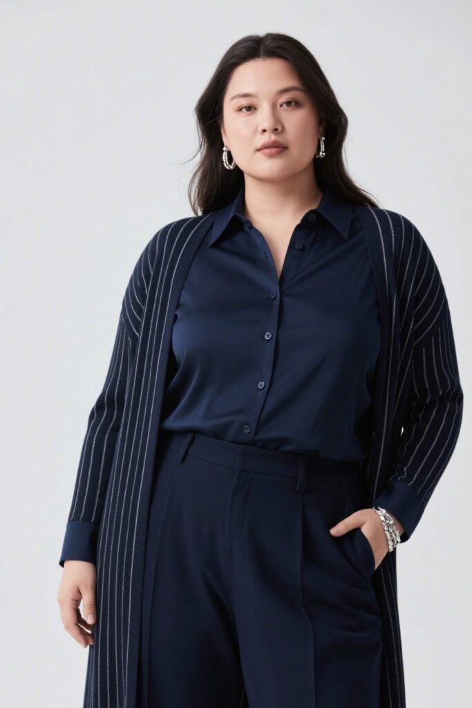 5. Vertical Details & Monochrome Outfits