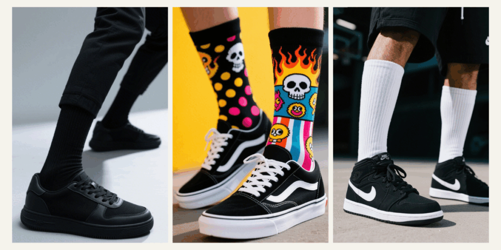 What Color Socks Go with Black Sneakers?