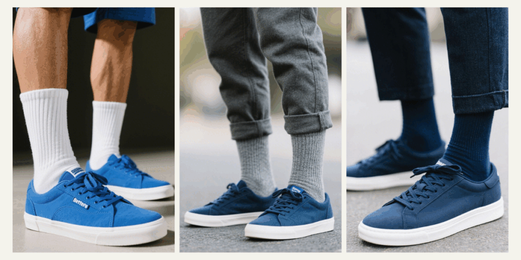 What Color Socks to Wear with Blue Sneakers?