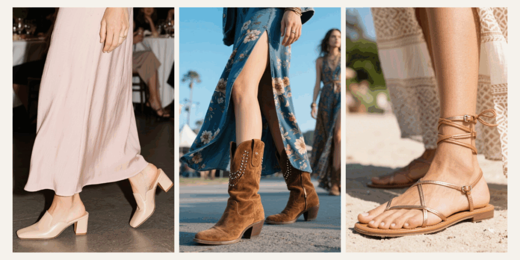 What Shoes to Wear with a Maxi Dress