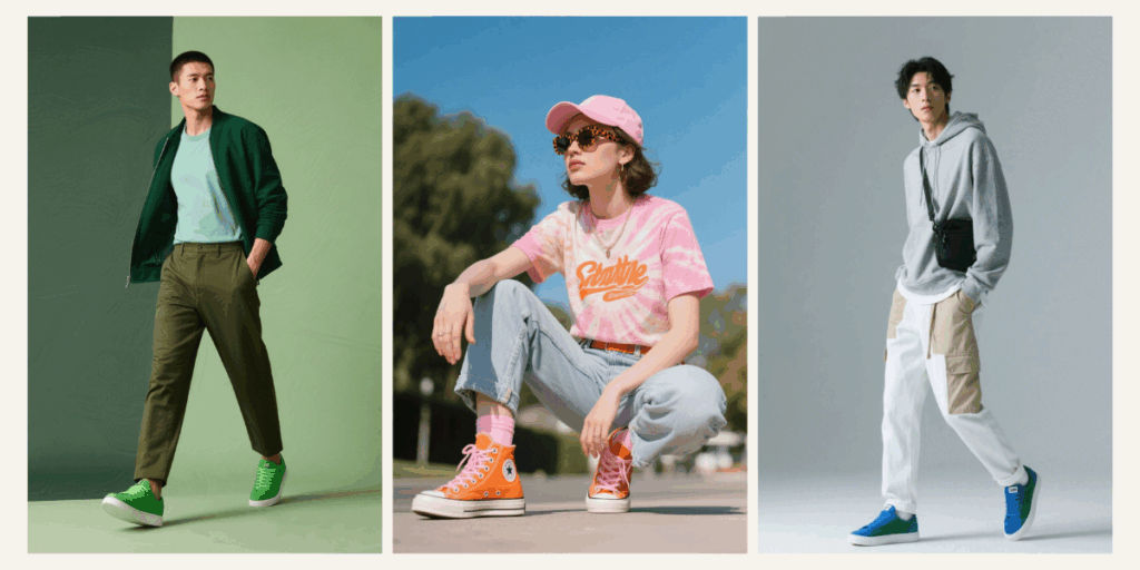 How to Style Colored Sneakers with Confidence