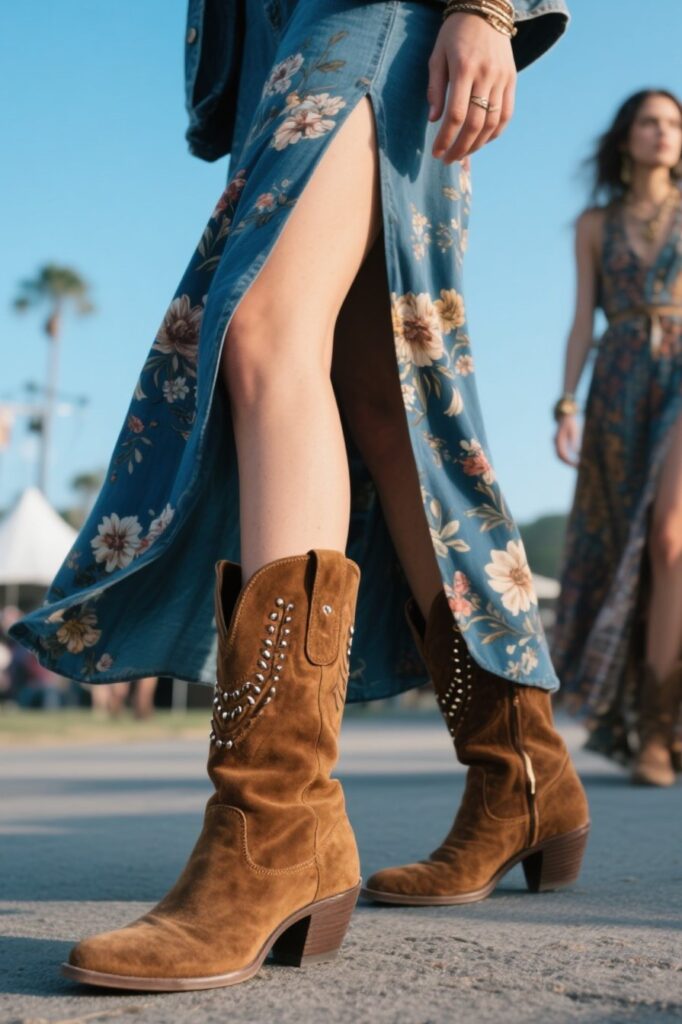 🥾 4. Ankle Boots – The Unexpected Edge