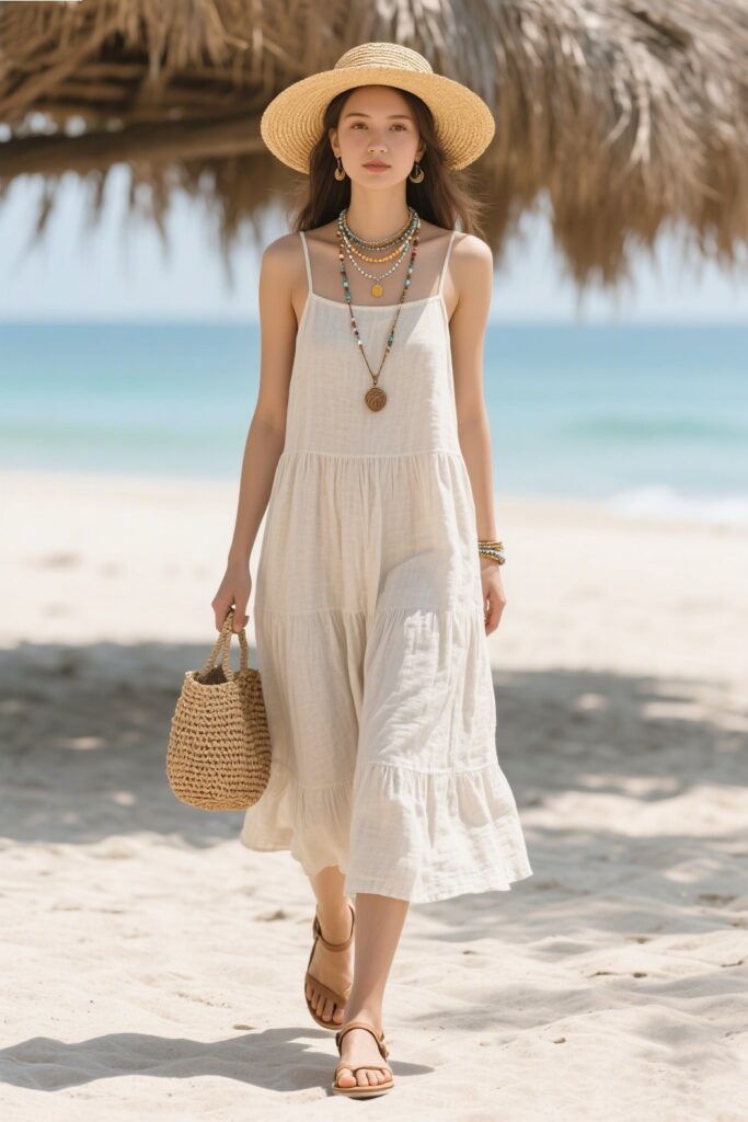 The Sleeveless Linen A-Line