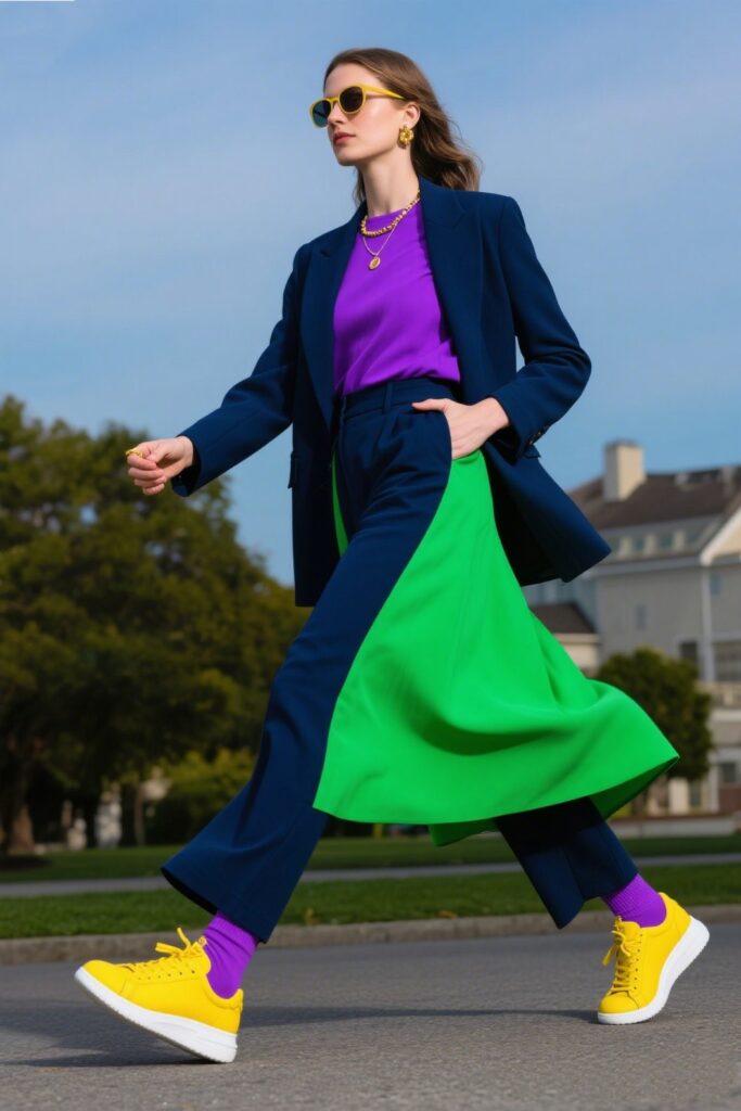 5. Color Clash with Confidence: Be Fearlessly Fun