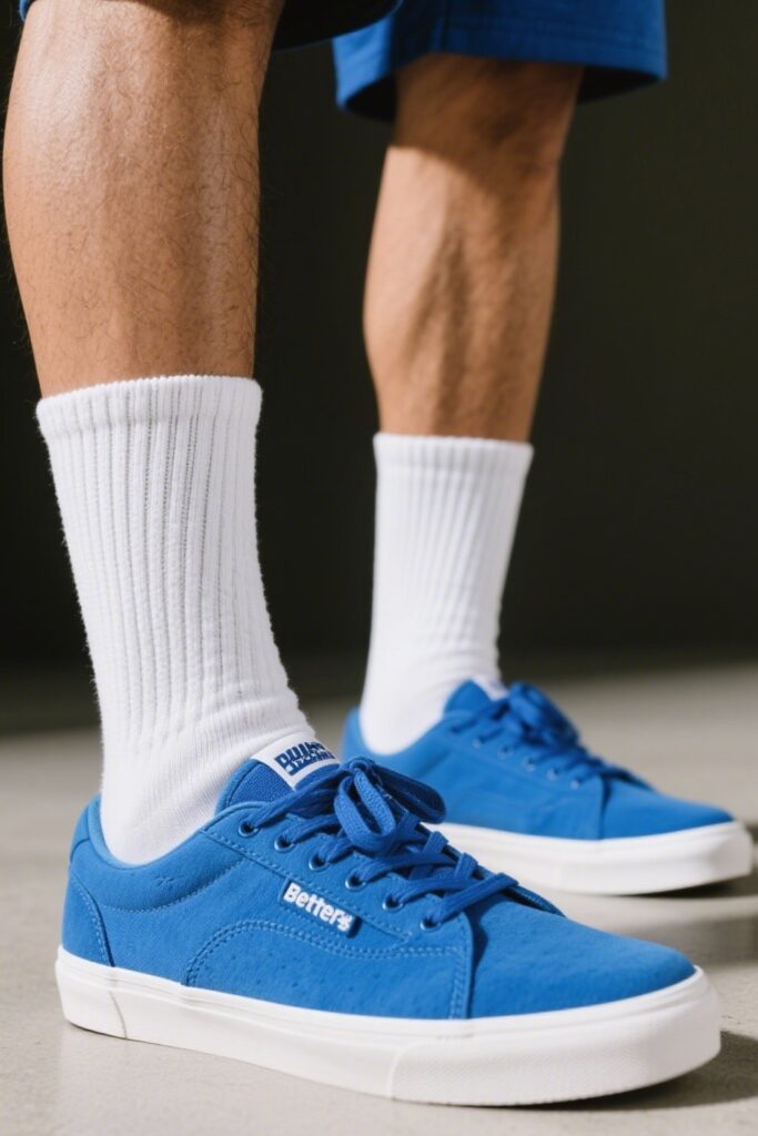 1. Crisp White Socks – The Timeless Contrast