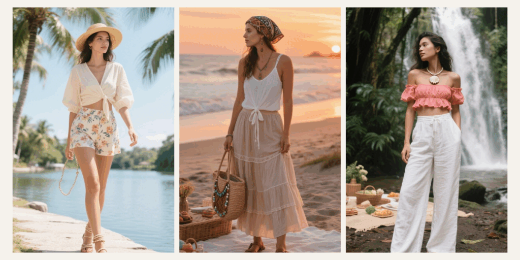 10 Tropical Picnic Outfit Ideas for Women: Breezy, Romantic, and Sun-Kissed Style