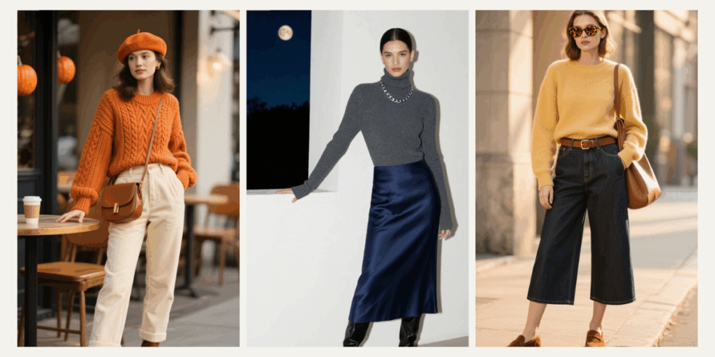 🍂 Cozy Chic: Fall Aesthetic Outfits for Women Featuring Sweaters