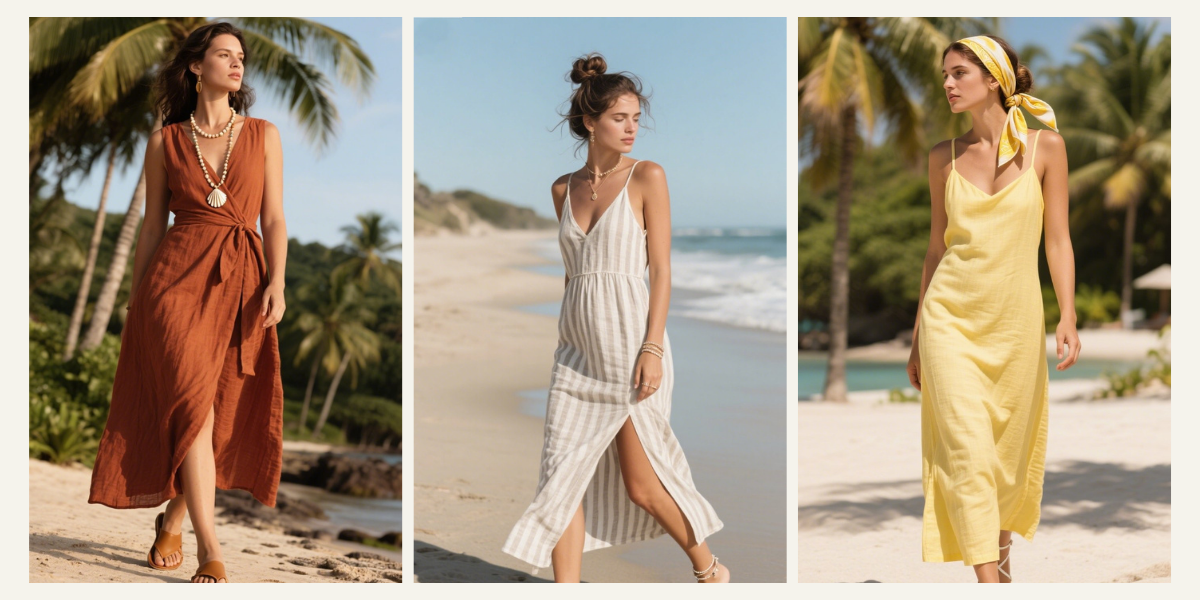 Tropical Linen Dress Looks That Scream Pinterest Aesthetic✨