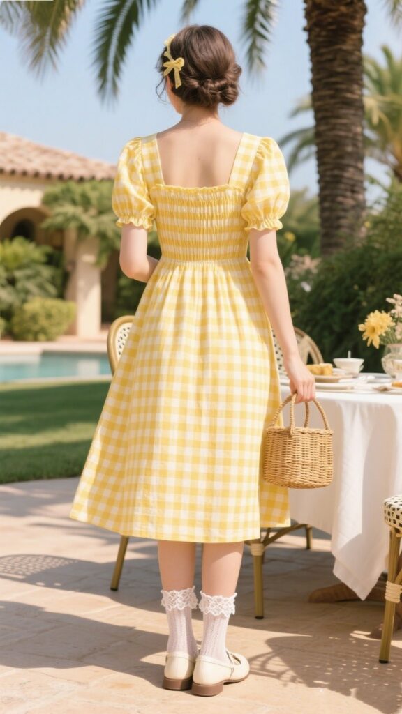 🌷 7. Gingham & Sunshine