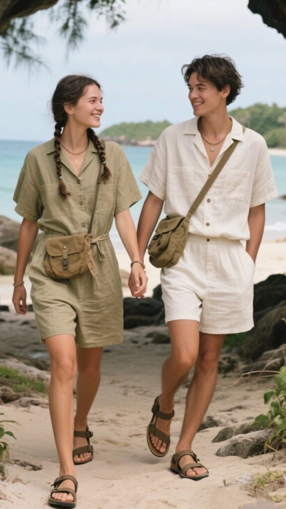 🌴 9. Neutral Naturals (Island Adventure Days)