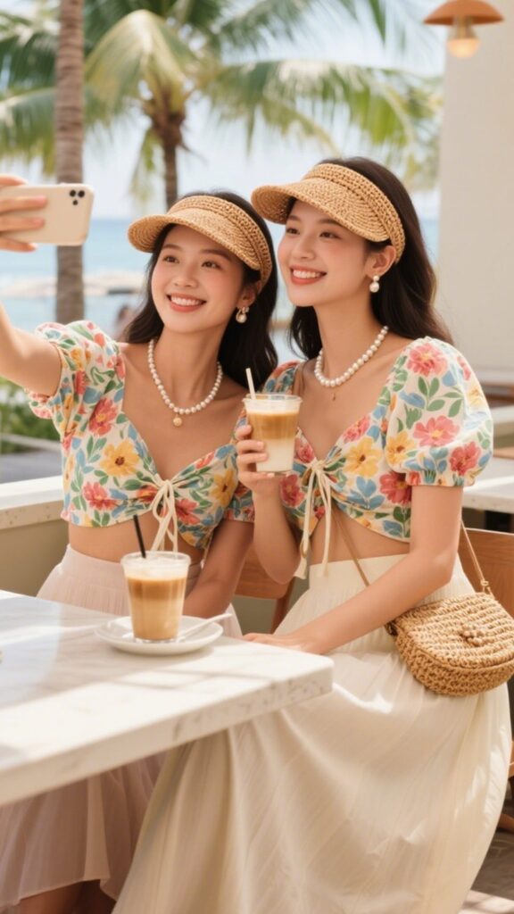 ☕ 4. Cafe Chic Duos (Brunch Date)