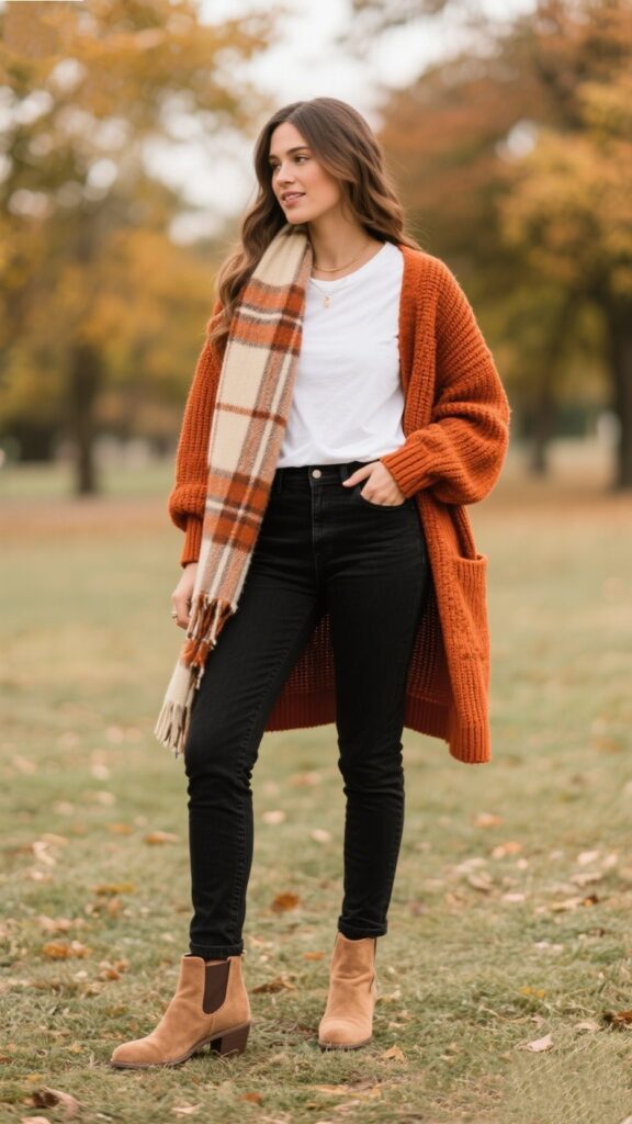 4. Rust & Plaid Charm