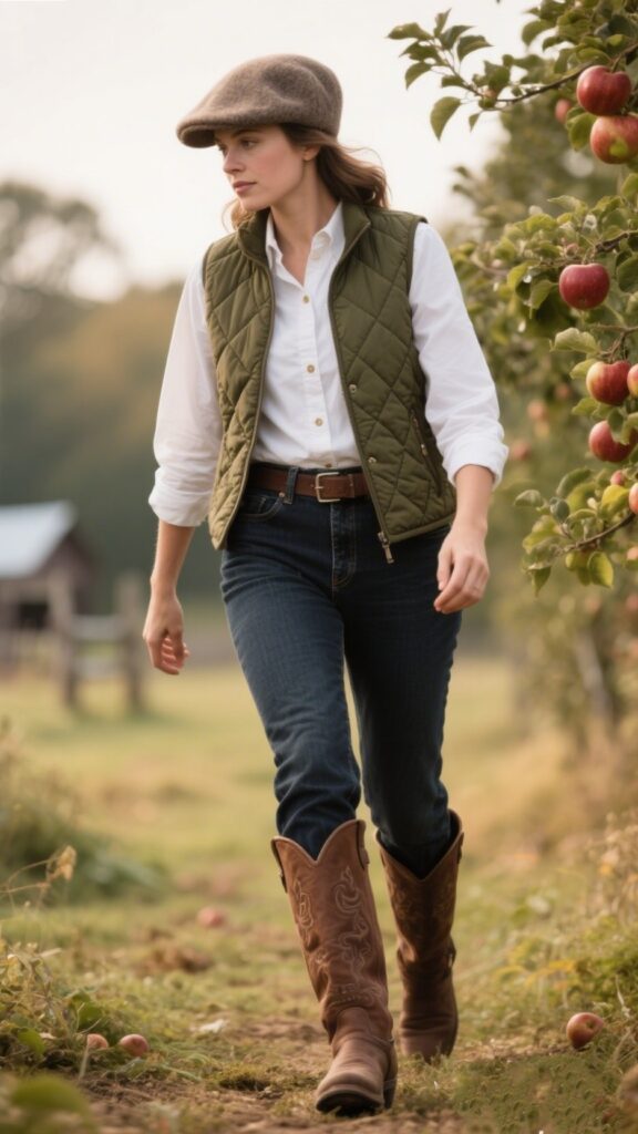 4. 🌾 Country Stroll in Riding Boots