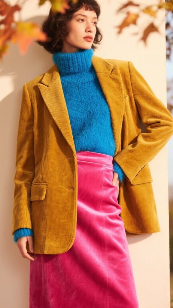 10. Mixing Brights with Textures ✨