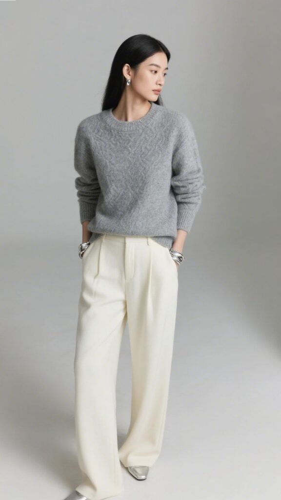 4. Soft Gray Elegance 🌫