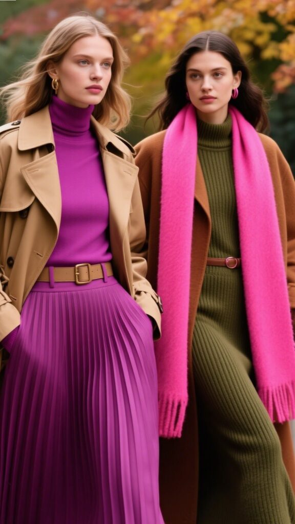 4. Magenta & Hot Pink Pops 💖