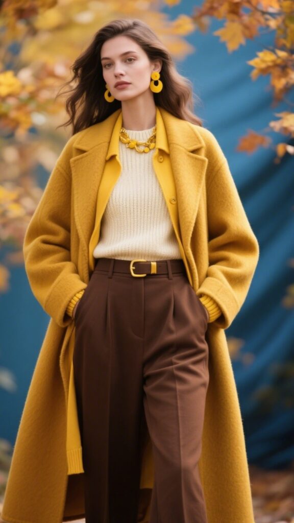 1. Sunny Mustard & Golden Yellow Layers 🌞