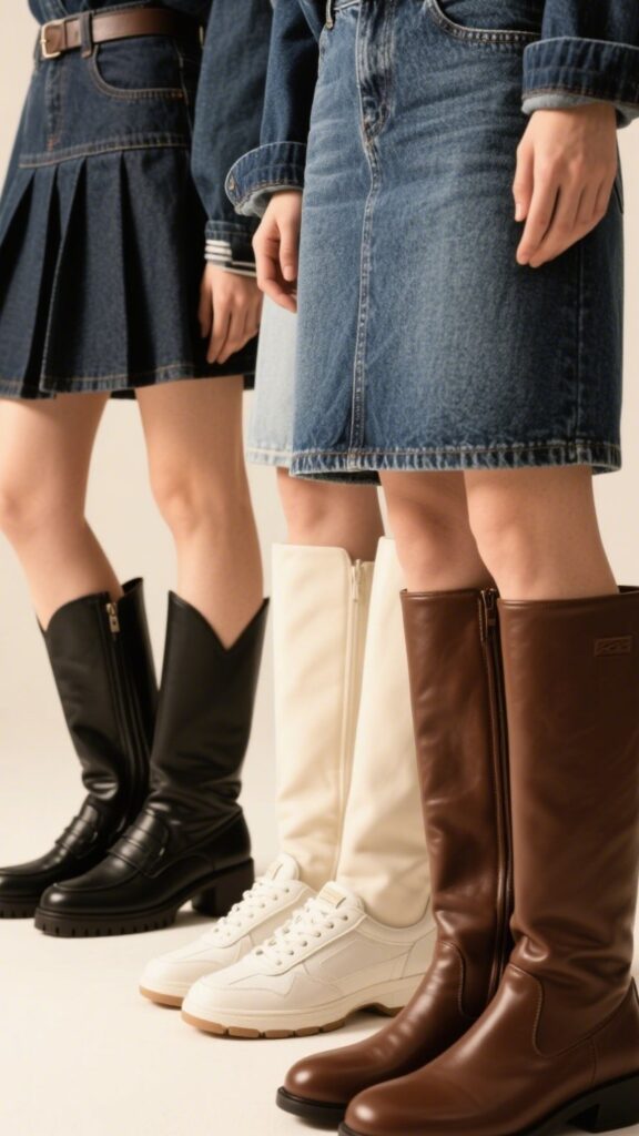 8. Footwear That Matches the Denim Vibe