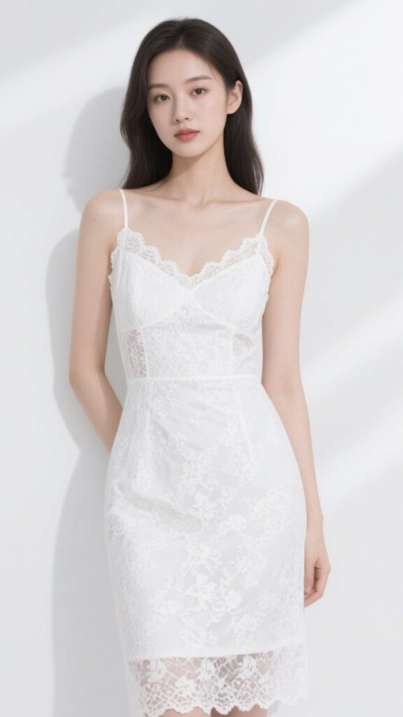 5. The White Lace Mini – “Angelic Glow”
