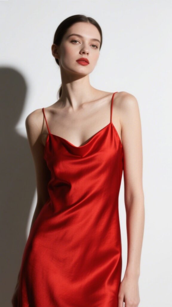 1. The Scarlet Satin Slip – “Liquid Fire”