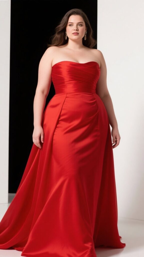7. The Strapless Empire Waist Gown – “Goddess Energy”