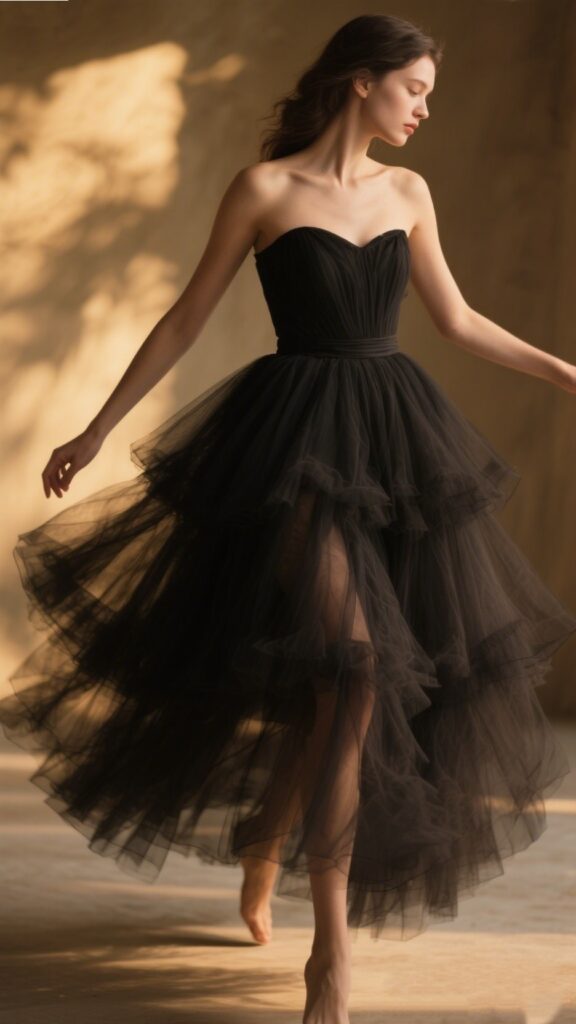 10. The A-Line Tulle Dress – “Midnight Fairytale”