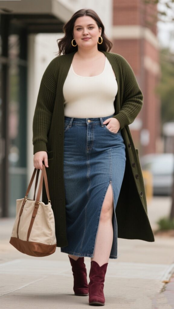 8. The Casual Chic Cardigan Look 🧋🍂